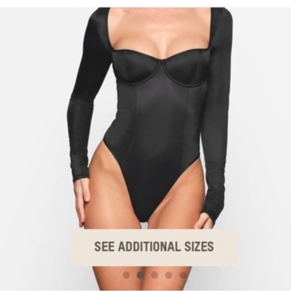 NWT SKIMS Glistenette Bodysuit XL